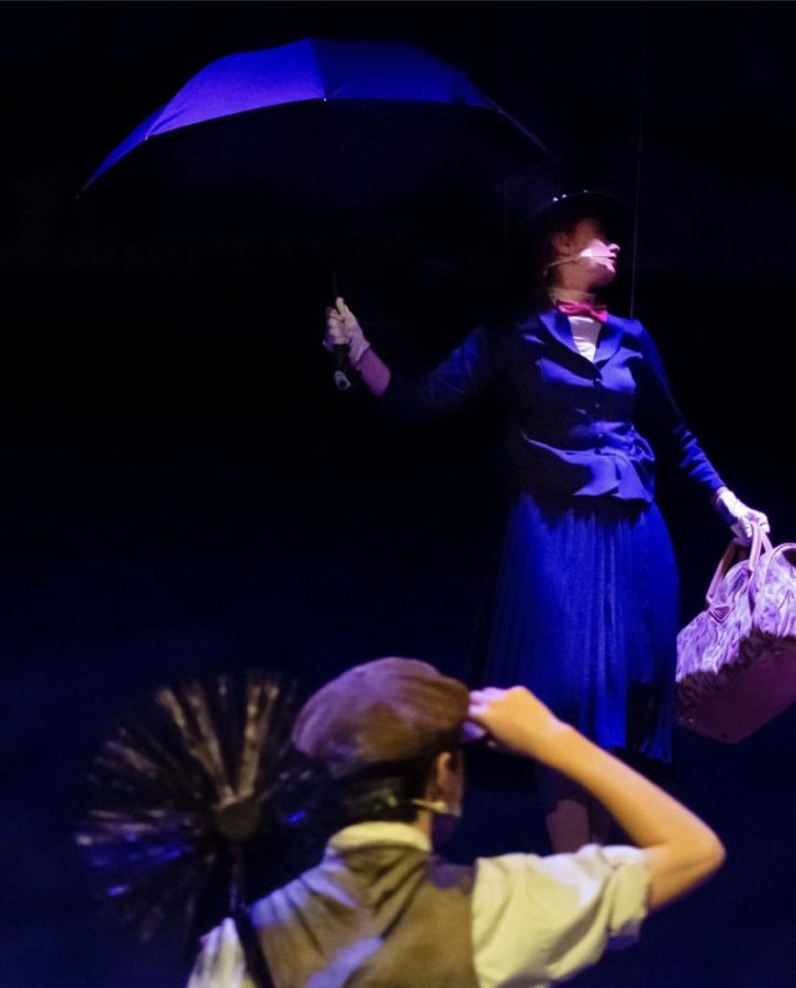 Alana Weirbach stars as the main role of Mary Poppins. Pictured within is also Elijah Jones