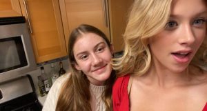 Freshman Julia cort looking well before going out to have a fun night with her friends.