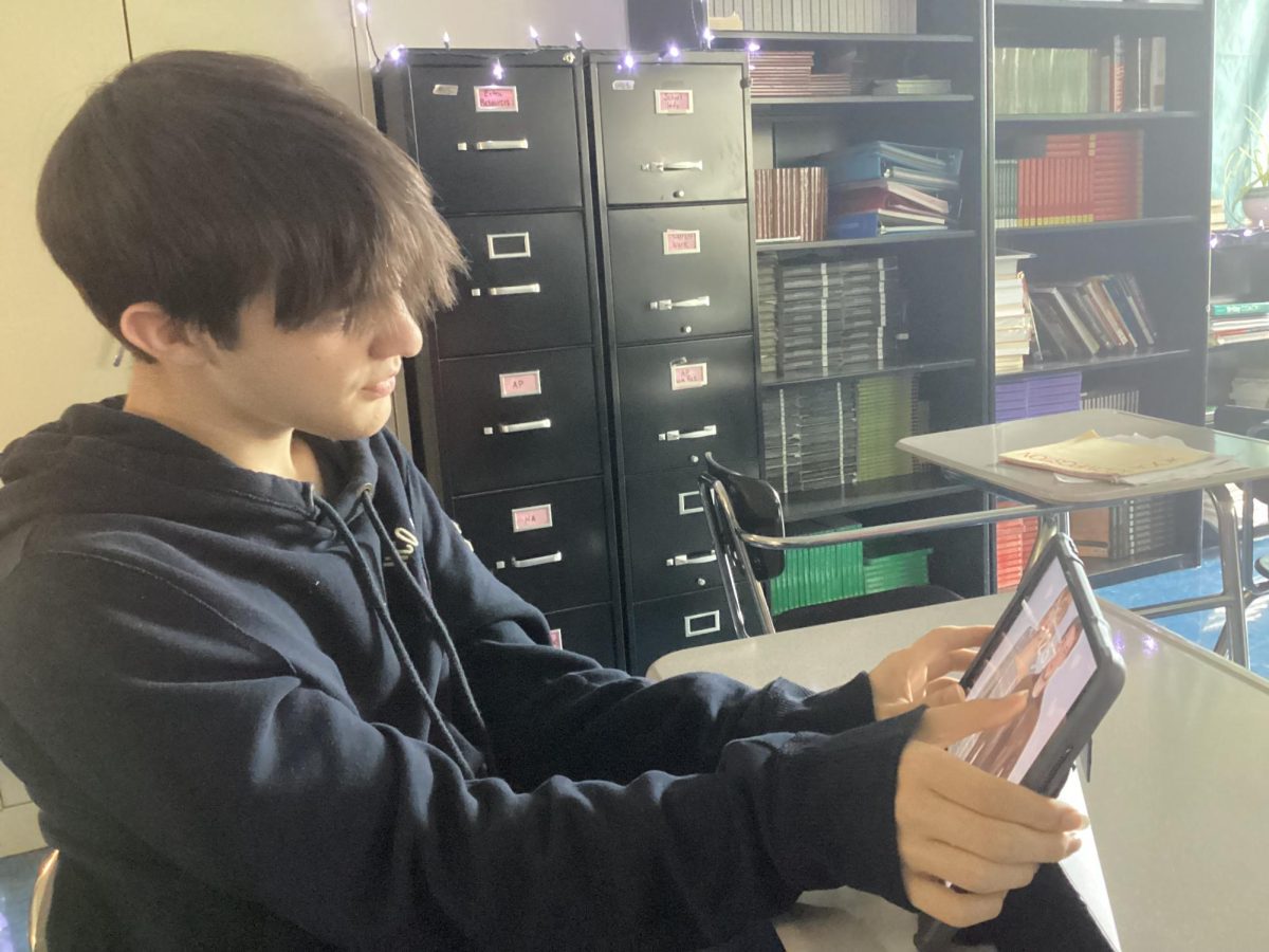 Most work done in school is on the iPads. Some students like the iPads, while others wish they didnt always have the distraction of technology.