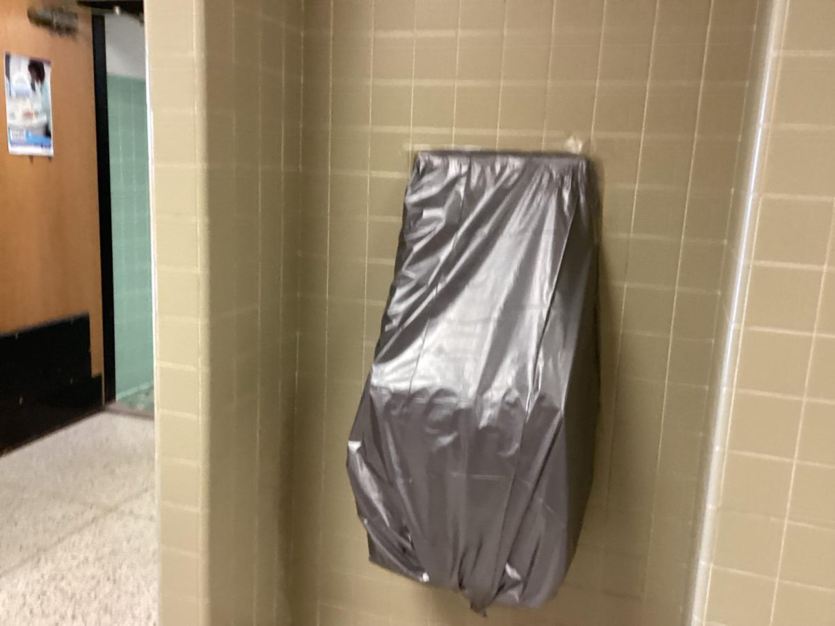 We have yet to unveil the secrets of what is behind this trash bag taped to the wall. I’m betting on a pony 