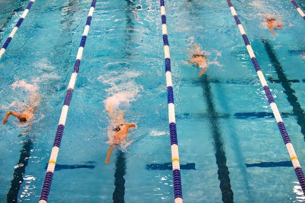 Swimming is a more popular sport than activity in gym class. The amount of chlorine in the pool can be an issue for some students.