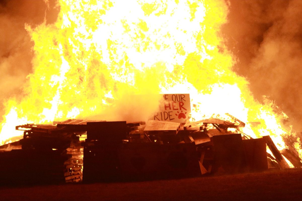 Saucon's hoco bonfire had officially lit. Thank you to all of those who helped build our bonfire this Thursday!