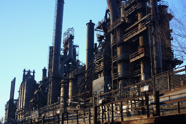 Shot of the 165 year old Steelstacks on a cool sunny day.