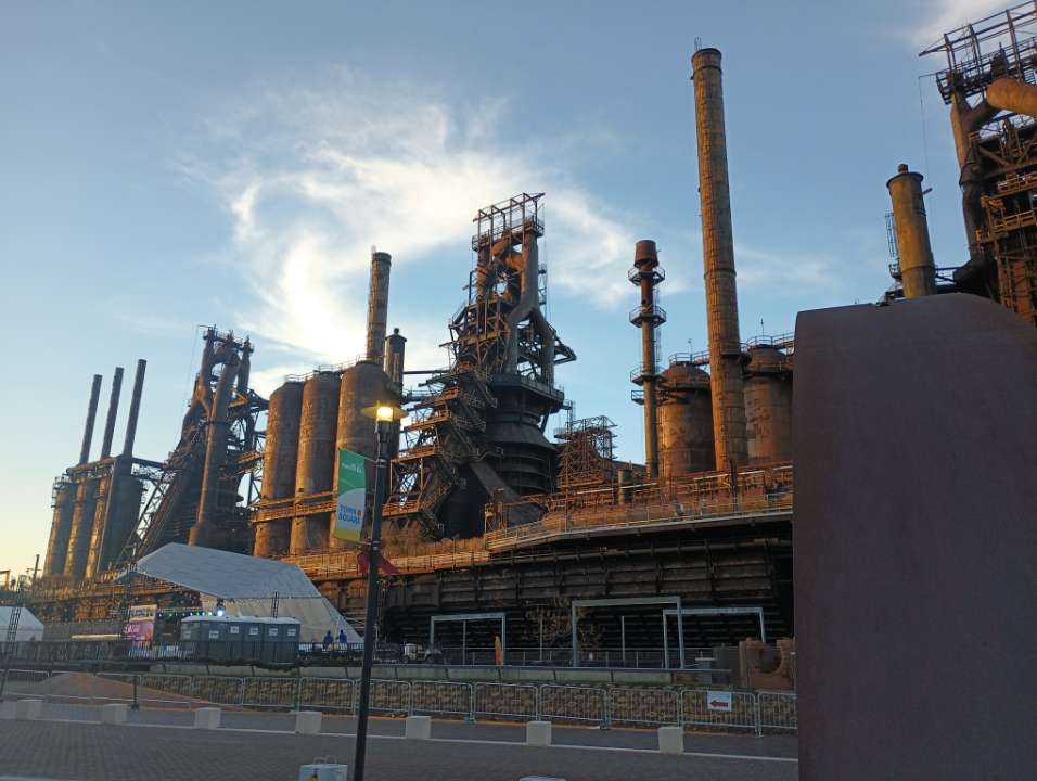 Shot of the 165 year old SteelStacks on a cool sunny day.