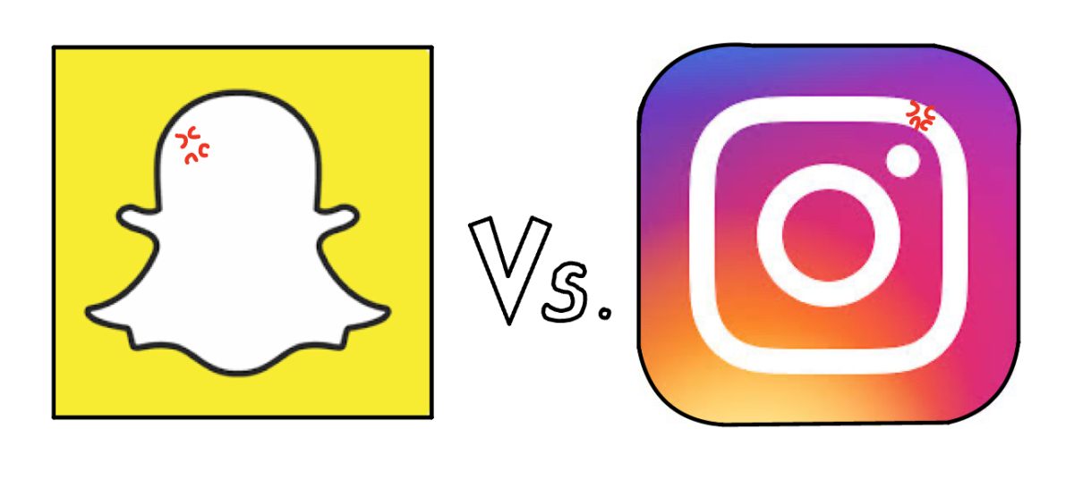 The apps Snapchat and Instagram are at war with one another as to see which one is the more superior. Will students think the messaging capabilities of Snapchat will be better, or the photo posting of Instagram, will be better?