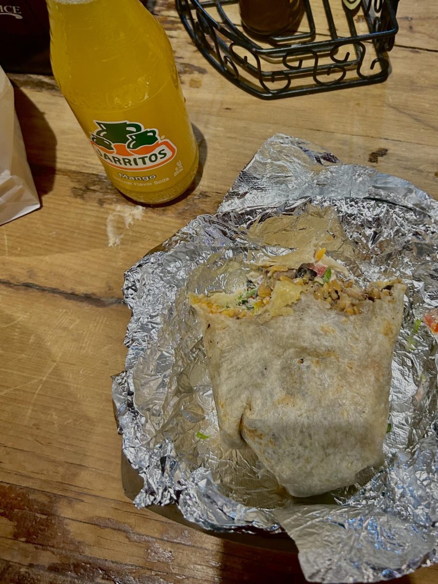 An example of a typical “go-to” order for El Jefe’s frequent customers. Many report that one of these burritos can provide up to two meals worth of food.
