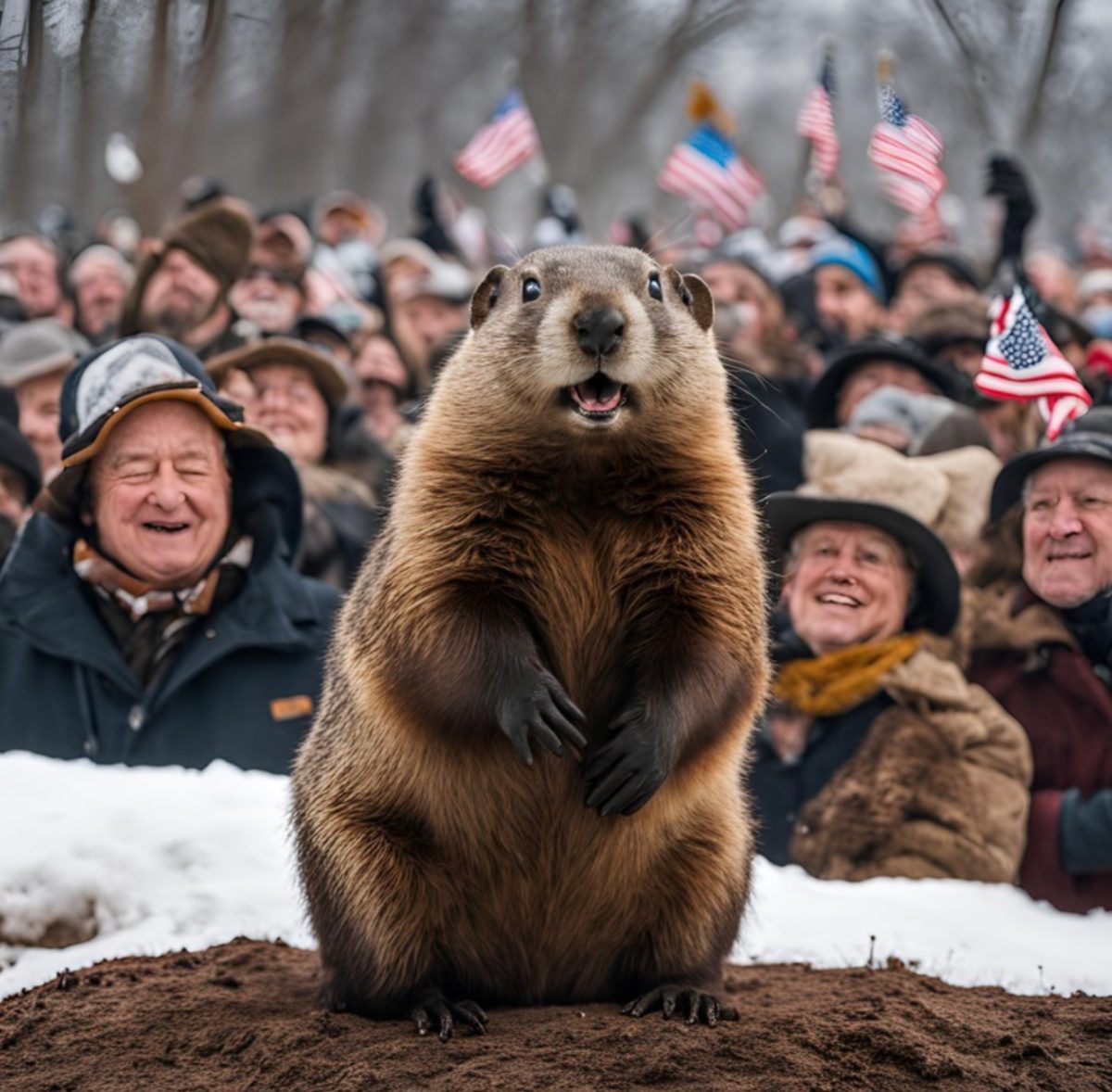 Groundhog's day takes place every year on February 2.  Phil is said to predict whether or no spring is going to arrive early.  