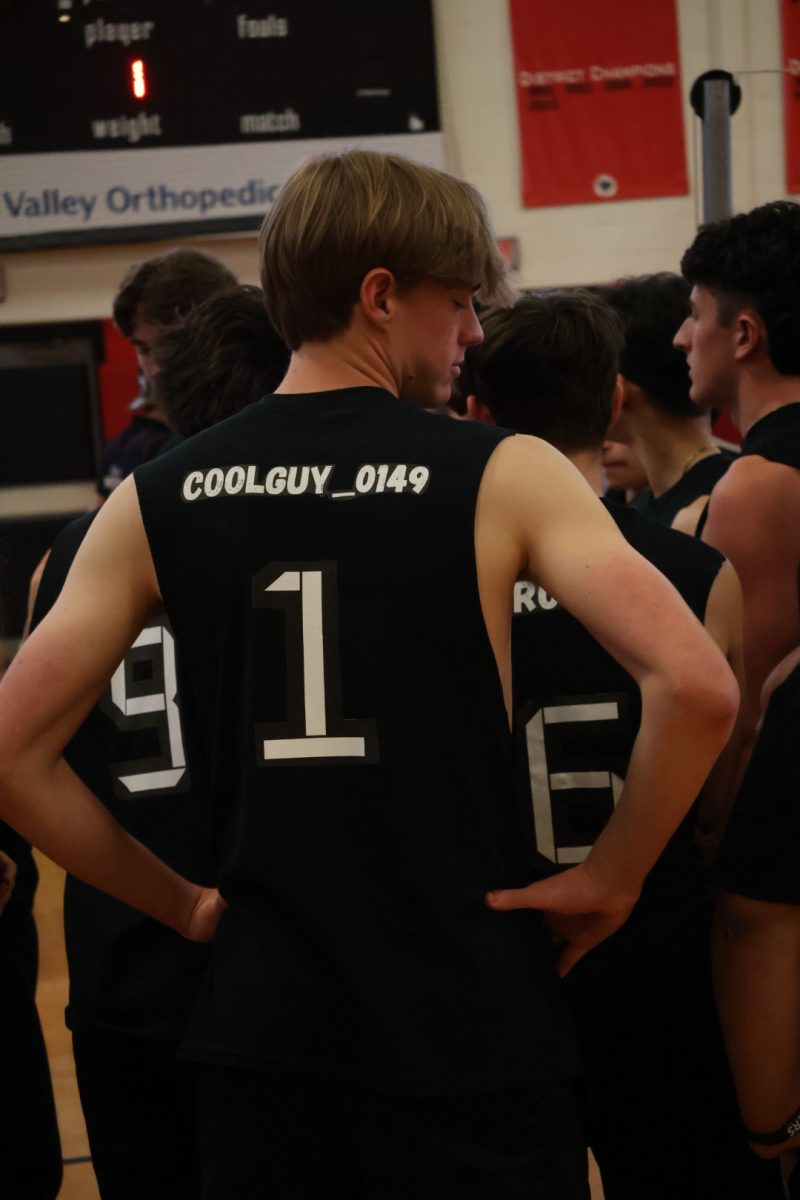 Shot of the back of senior Louis Flowers #1, Coolguy_0149