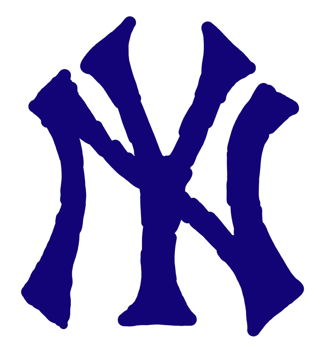 New York Yankees logo drawn by senior Frank Di Russo. Who happens to be the author of this article.
